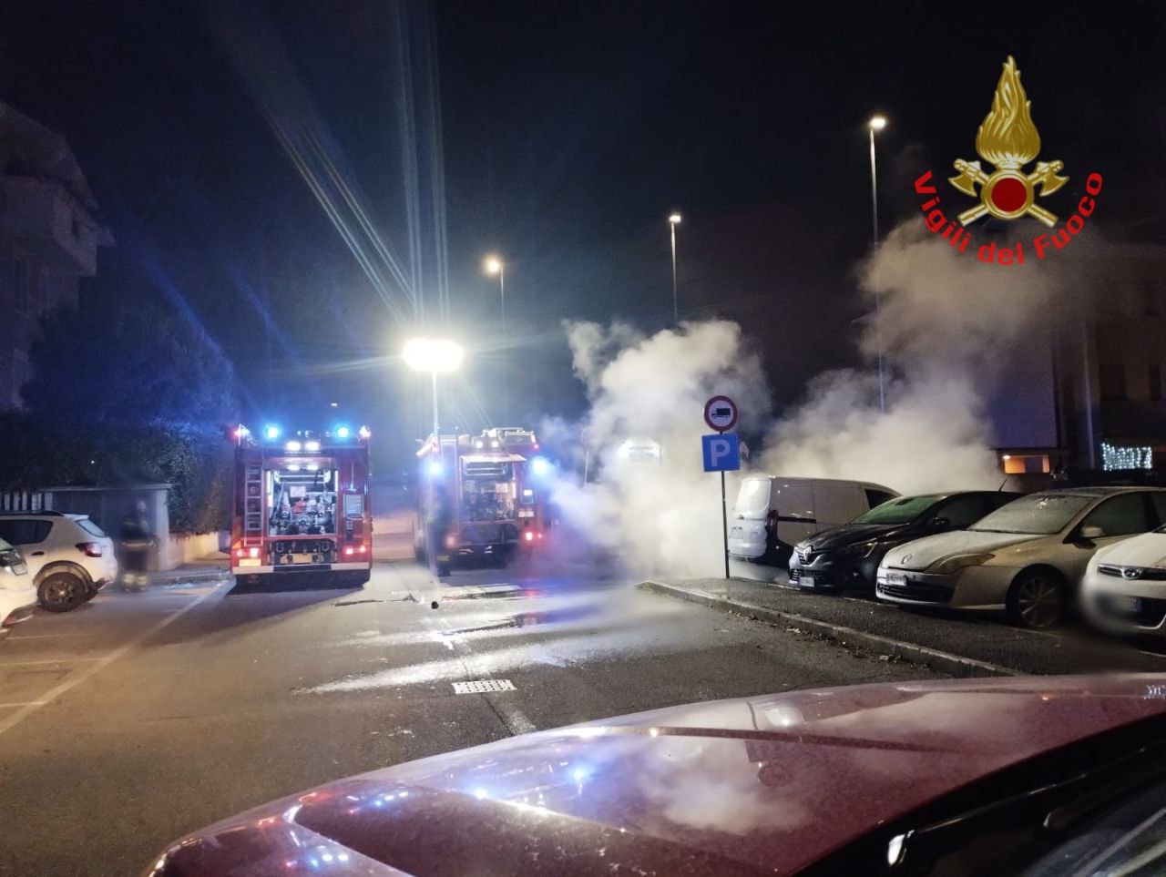 I Vigili del fuoco chiudono il 2025 spegnendo un incendio