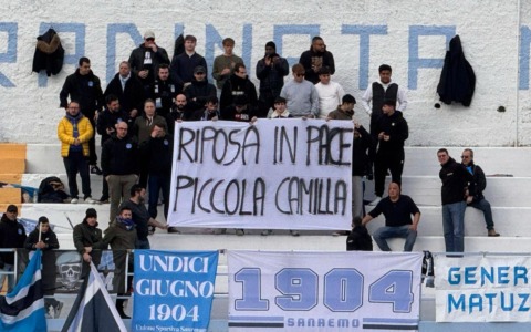 Il commovente omaggio a Camilla dallo Stadio Comunale
