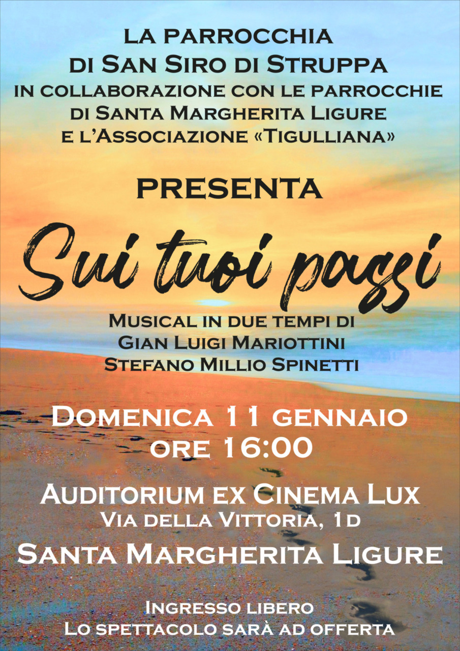Il musical “Sui tuoi passi” fa tappa a Santa