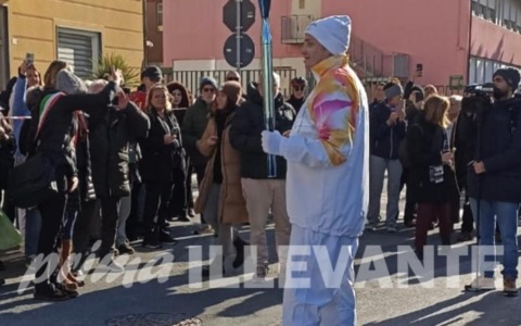 Il passaggio della fiamma olimpica nel Tigullio