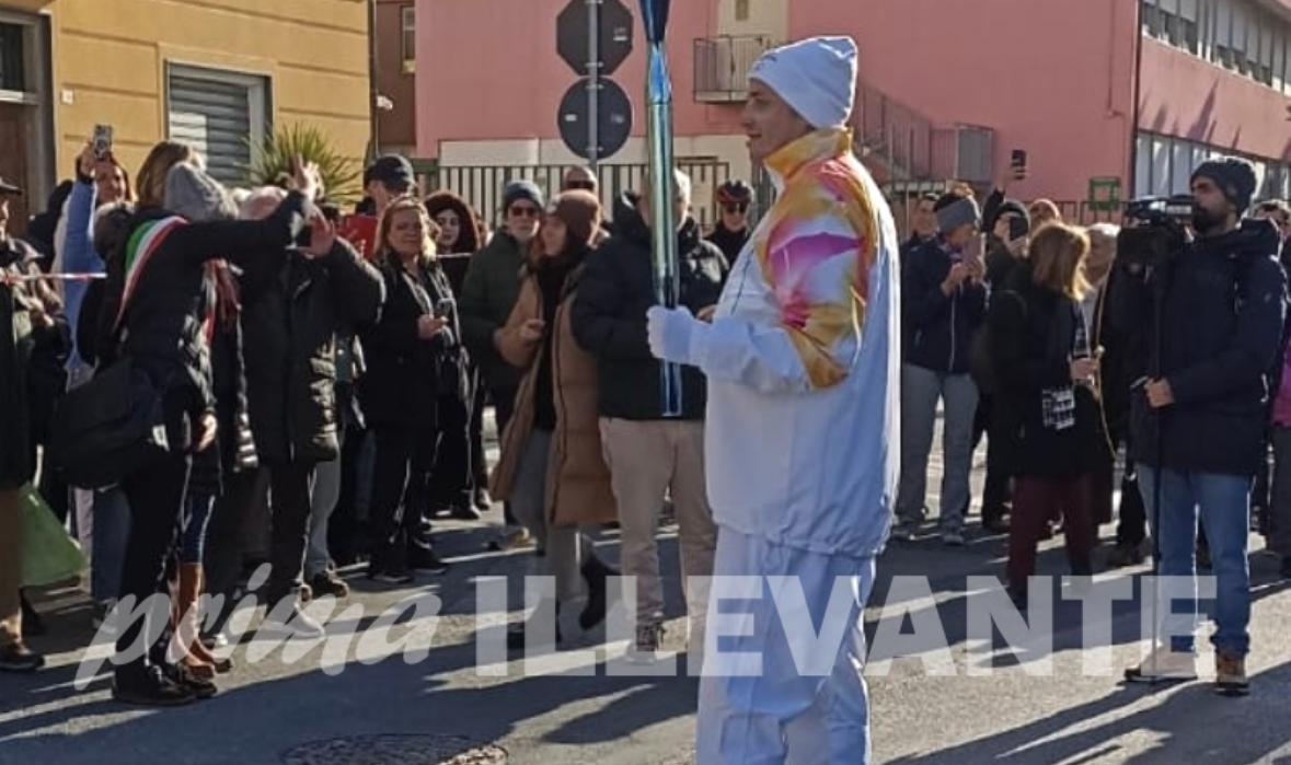 Il passaggio della fiamma olimpica nel Tigullio