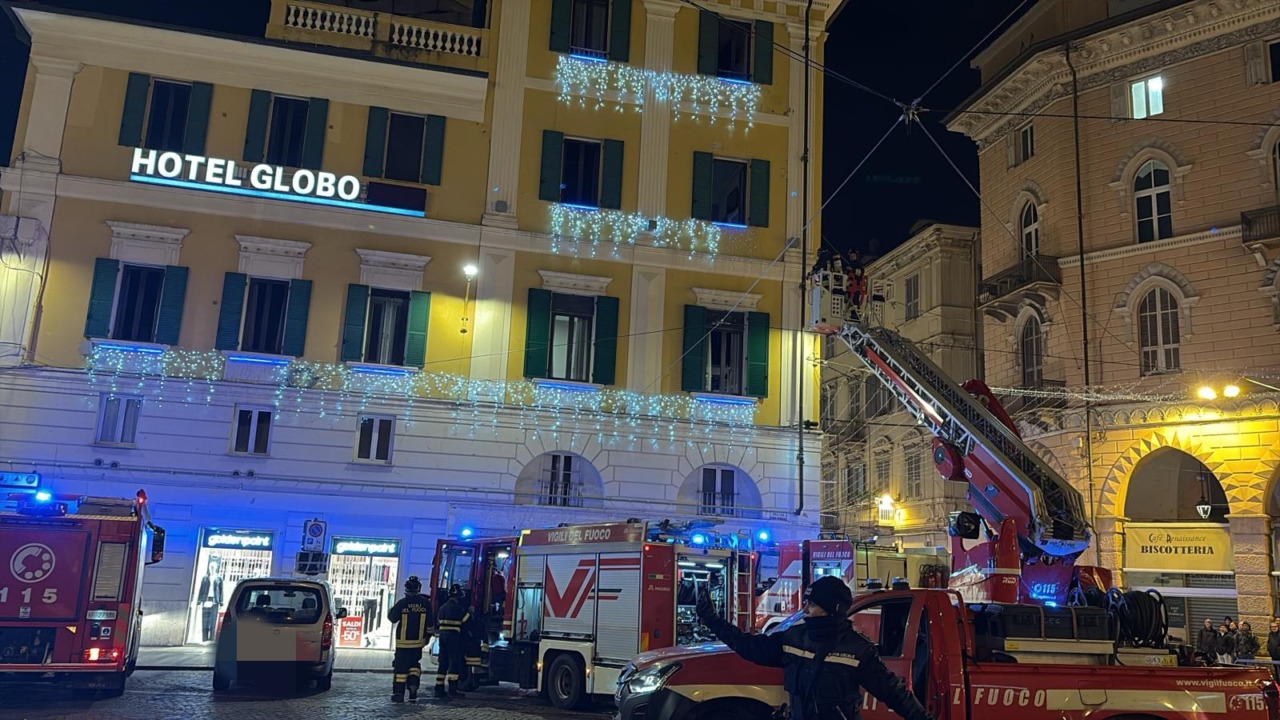 Incendio all’hotel Globo di Sanremo
