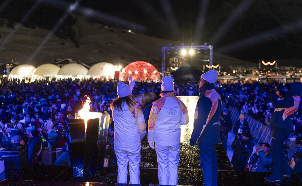 La Fiamma Olimpica illumina Livigno