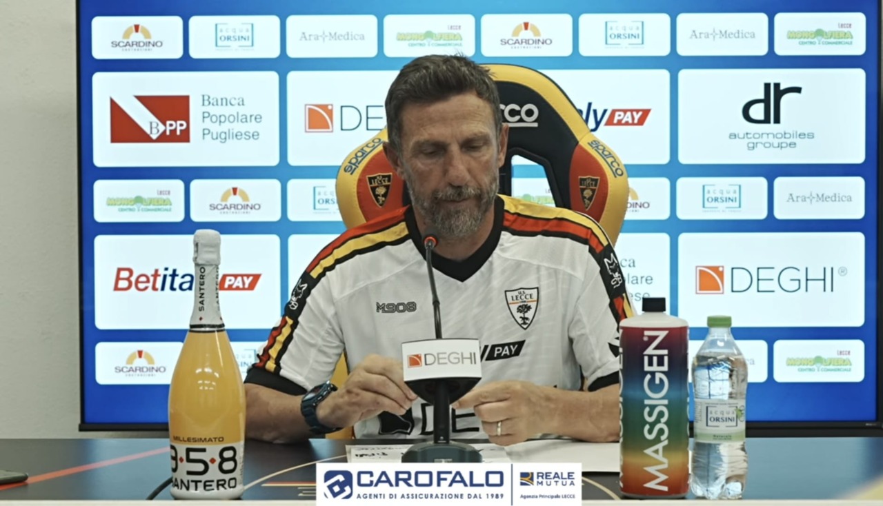 Lecce, Di Francesco: “La Lazio? Io penso solo al Lecce”