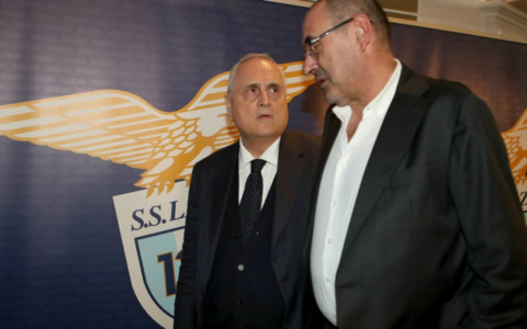 Lotito: “Nessuna spaccatura tra squadra e Sarri, siamo uniti”