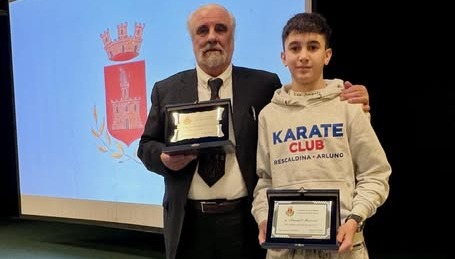 Premiato Samuele Morrone, giovane campione di karate come il papà e il nonno