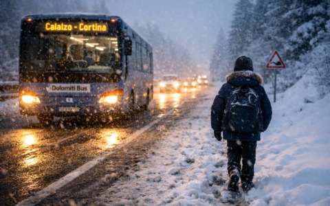 Prezzi folli Milano Cortina 2026: bimbo lasciato a piedi nella neve dal bus perché senza biglietto “olimpico”
