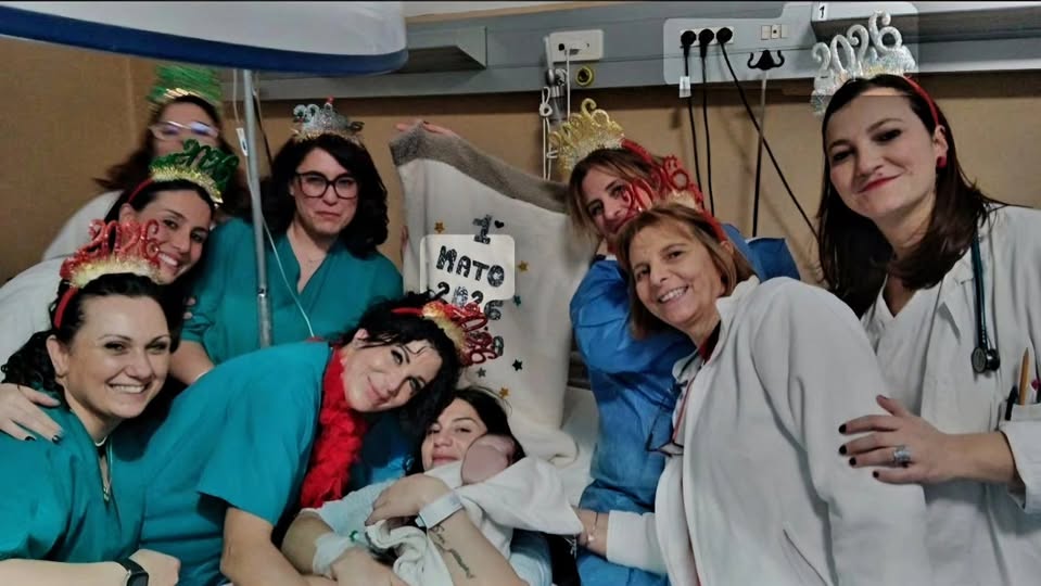 Nicolò e Benedetta sono i primi nati nel Lazio nel nuovo anno