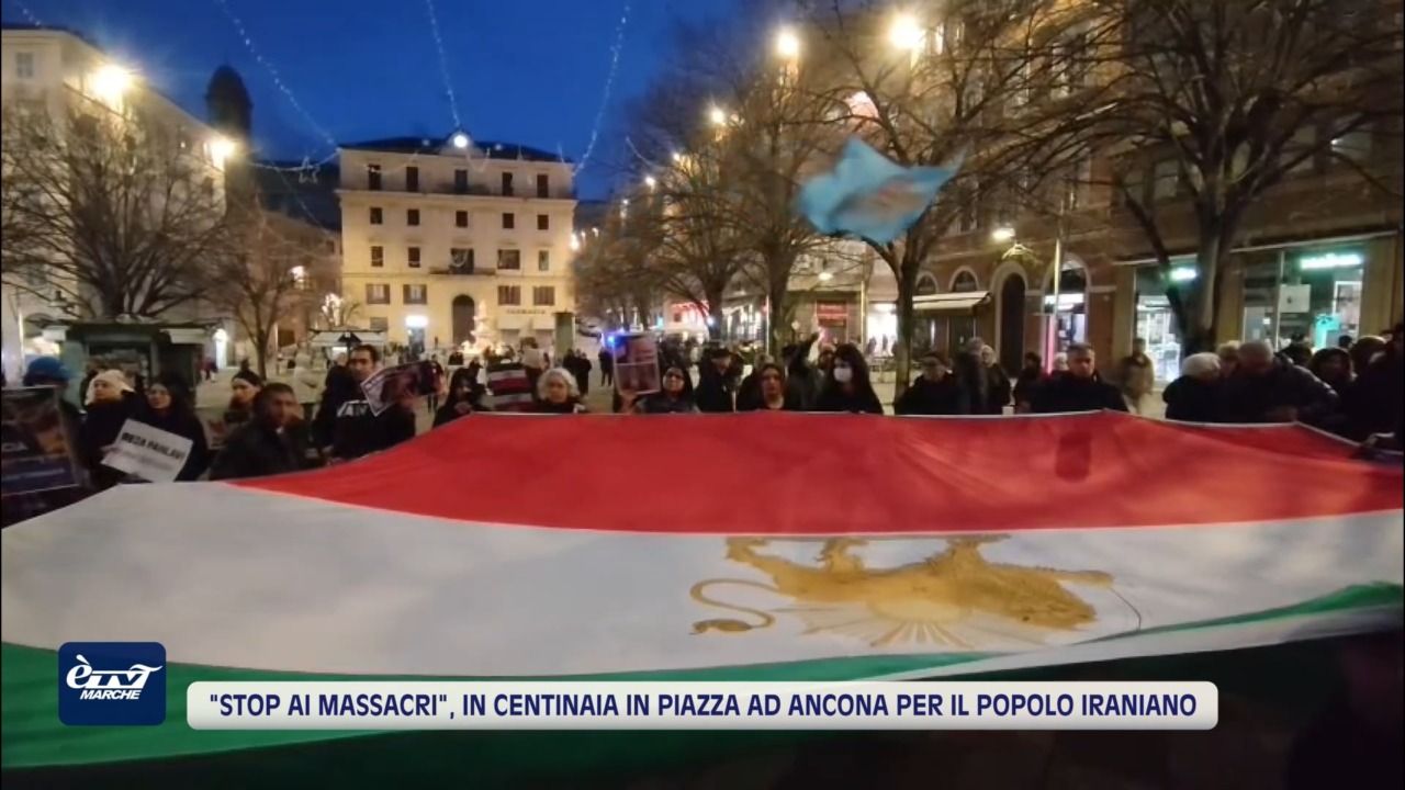 “Stop ai massacri”, in centinaia in piazza ad Ancona per il popolo iraniano – VIDEO