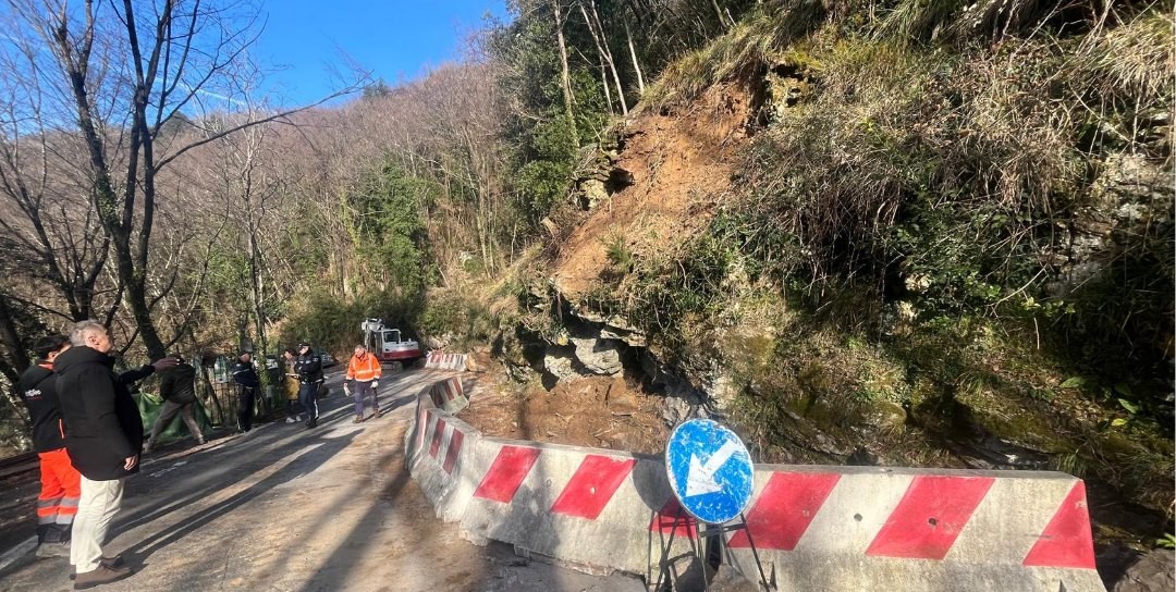 Strada per Montallegro chiusa, limitazioni alla linea 892