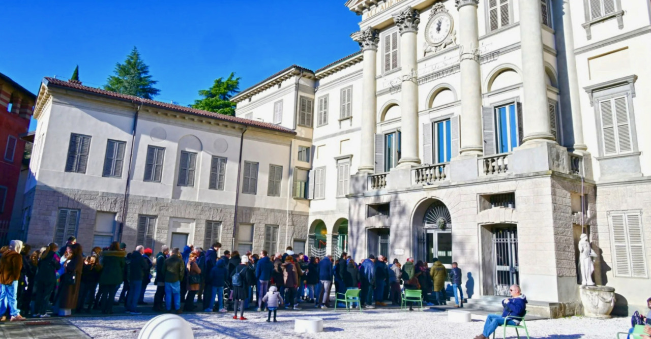 Tutti in coda per visitare gratis l’Accademia Carrara di Bergamo: l’iniziativa è stata un successone!