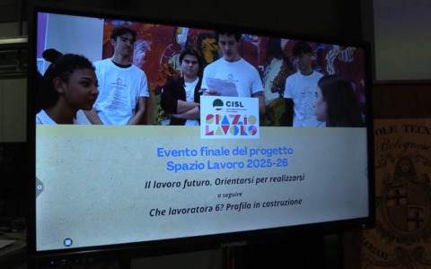 All’Istituto Aldini Valeriani una performance degli studenti conclude ‘Spazio Lavoro’