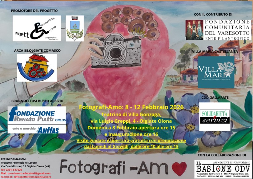 Con la Cooperativa Progetto Promozione Lavoro  la mostra Fotografi-Amo