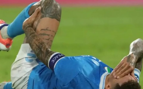 Di Lorenzo si opera al piede sinistro: “Ho temuto il peggio”