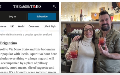 Il Negroni del Brigantino (e la città di Sanremo) sul Times
