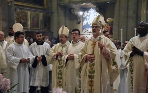 Il patriarca di Gerusalemme in Duomo per la Madonna del Conforto