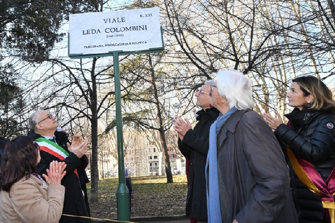 Inaugurata la targa viale Leda Colombini