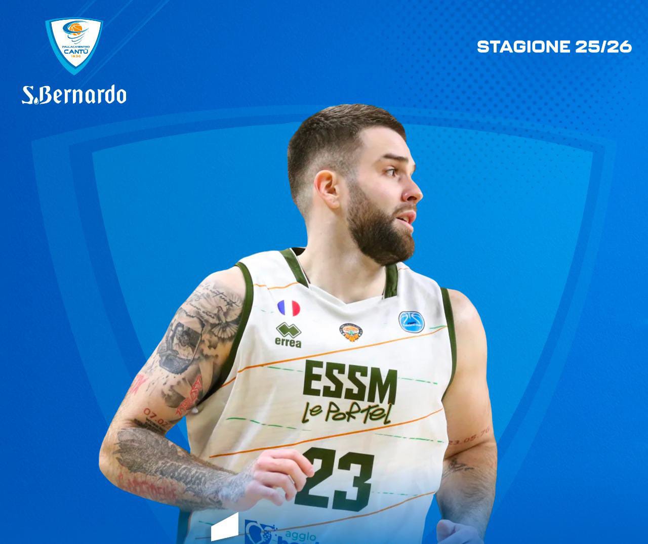 Ivan Février è un nuovo giocatore della Pallacanestro Cantù