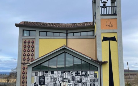 La chiesa di Ponte a Rigo dipinta da un artista spagnolo