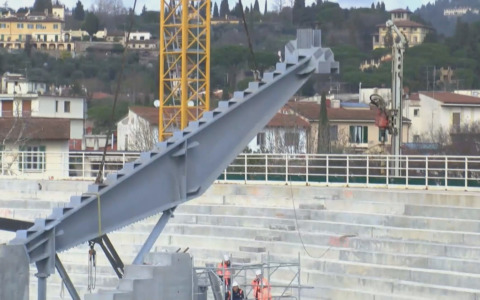 Restyling Franchi, nuova Curva Fiesole: problema di allineamento sulla seconda trave