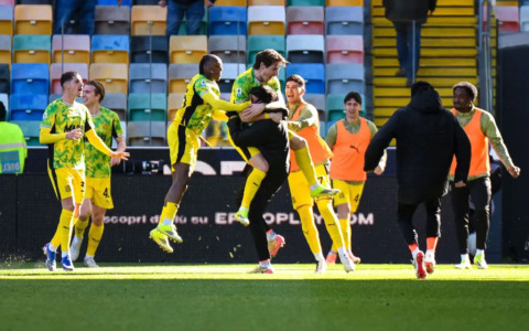 Rimonta Sassuolo: 2-1 all’Udinese nel lunch match