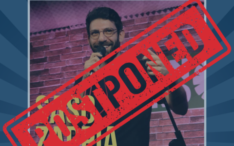 Rinviato lo spettacolo di Saso Zappia