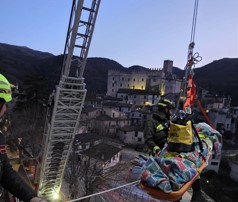 Soccorso dai Vigili del Fuoco un paziente bariatrico in codice rosso