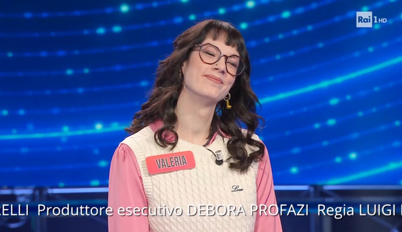 Valeria da Pavia a “L’Eredità”: eliminata durante la sfida con Gabriella