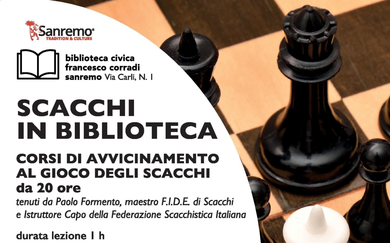 Corso gratuito di scacchi in biblioteca