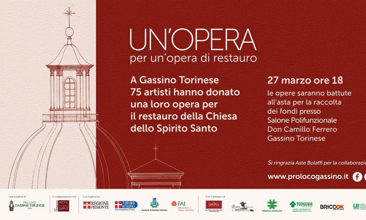 Gassino, asta benefica per il restauro del “Cucurin”: 75 opere in vendita