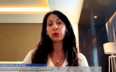In collegamento da Dubai Alessandra Villasco Damiani