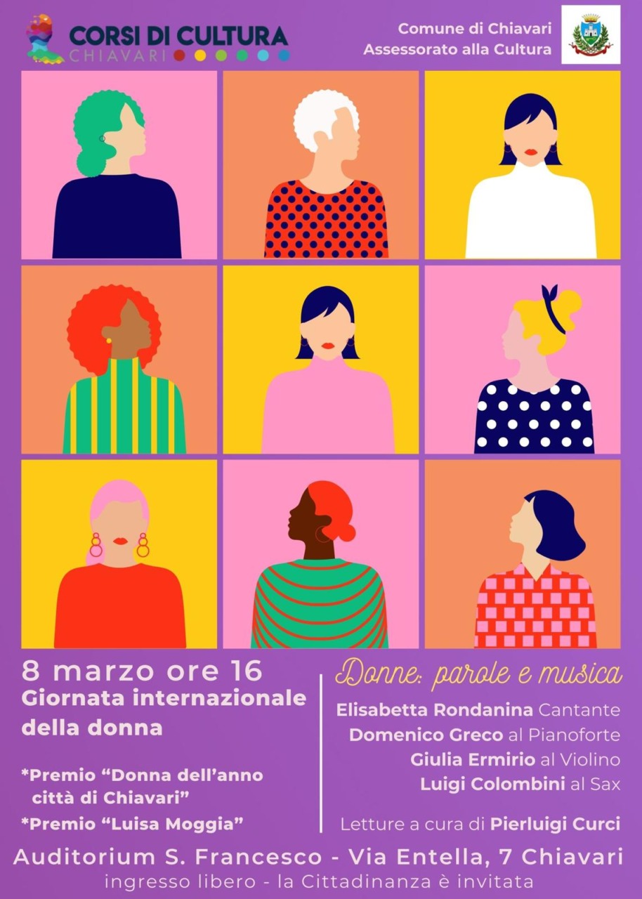 L’8 marzo a Chiavari con i premi “Donna dell’Anno” e “Luisa Moggia”