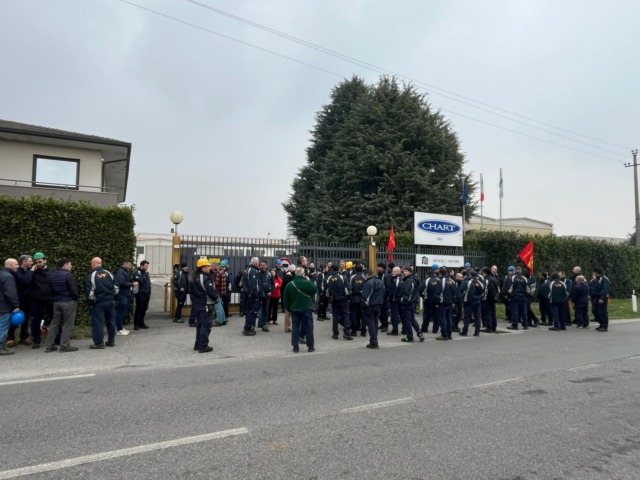 Licenziamenti alla Chart Vrv, scatta lo sciopero