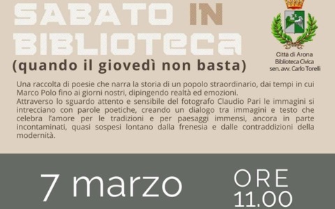 Mille nuvole e diecimila ruscelli: la presentazione del libro ad Arona