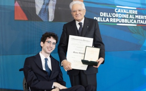 “Non si è arreso alle avversità della vita”: Mauro Glorioso premiato dal Presidente Sergio Mattarella