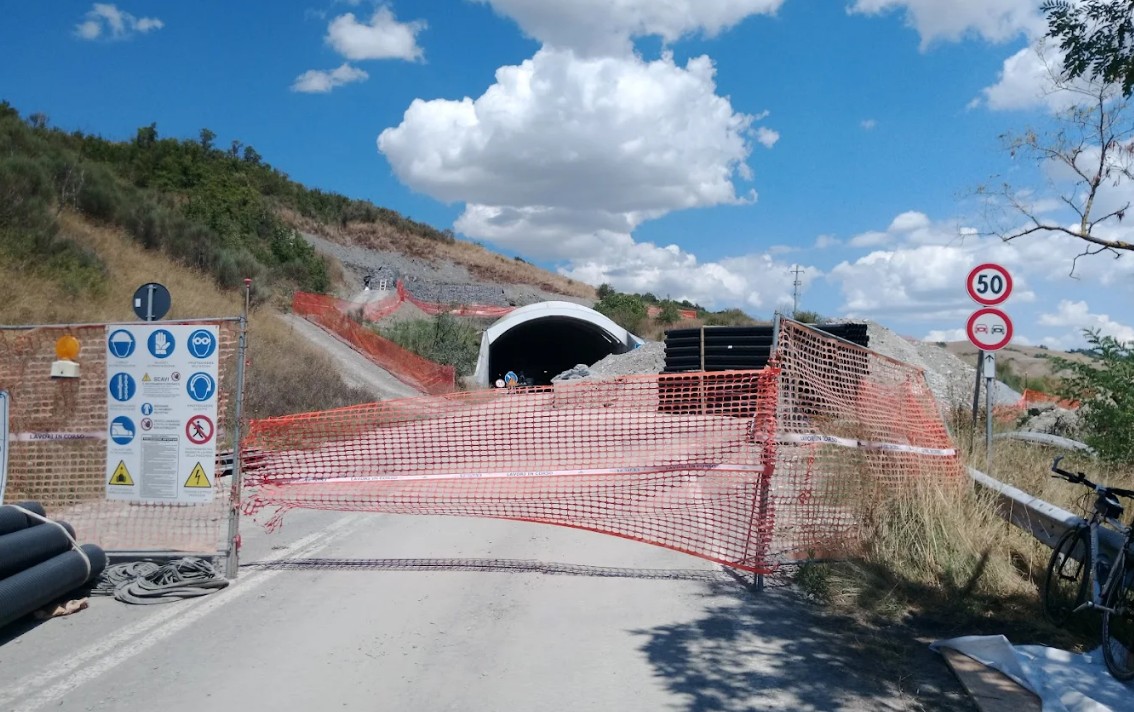 Riapertura parziale della galleria “Le chiavi” sulla SS2 Cassia