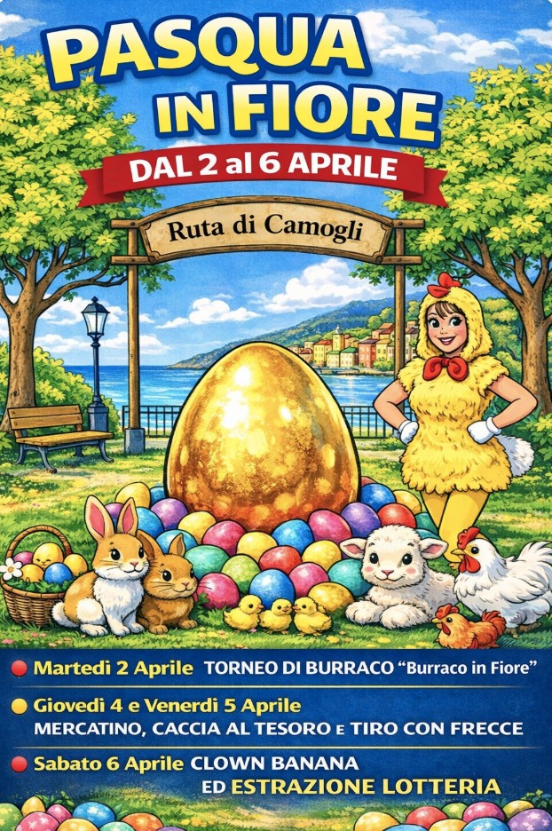 Ruta di Camogli si veste di primavera con “Pasqua in Fiore”
