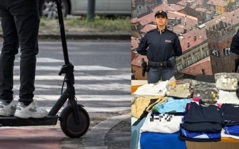 Spaccia cocaina in monopattino e ha in casa merce contraffatta, arrestato 25enne