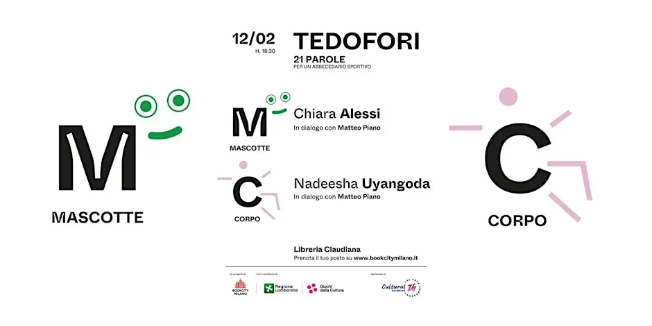Tedofori – 21 parole per un abbecedario sportivo: gli appuntamenti di marzo verso Milano Cortina 2026 con BookCity Milano e Regione Lombardia