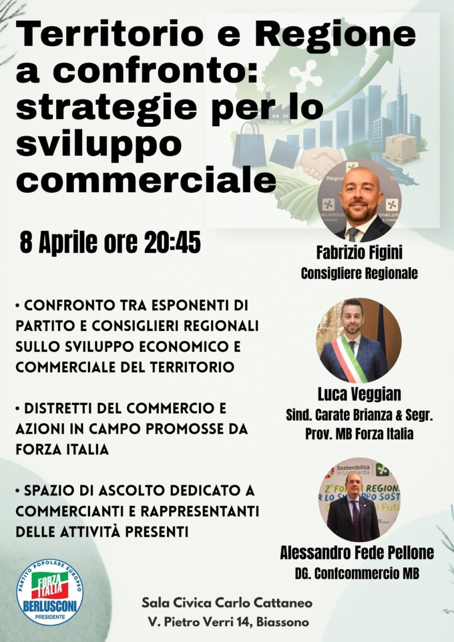 A Biassono il confronto sul futuro del commercio
