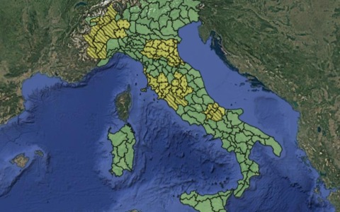 Allerta meteo gialle in nove Regioni: dal Nord-Ovest, al Tirreno e al Molise