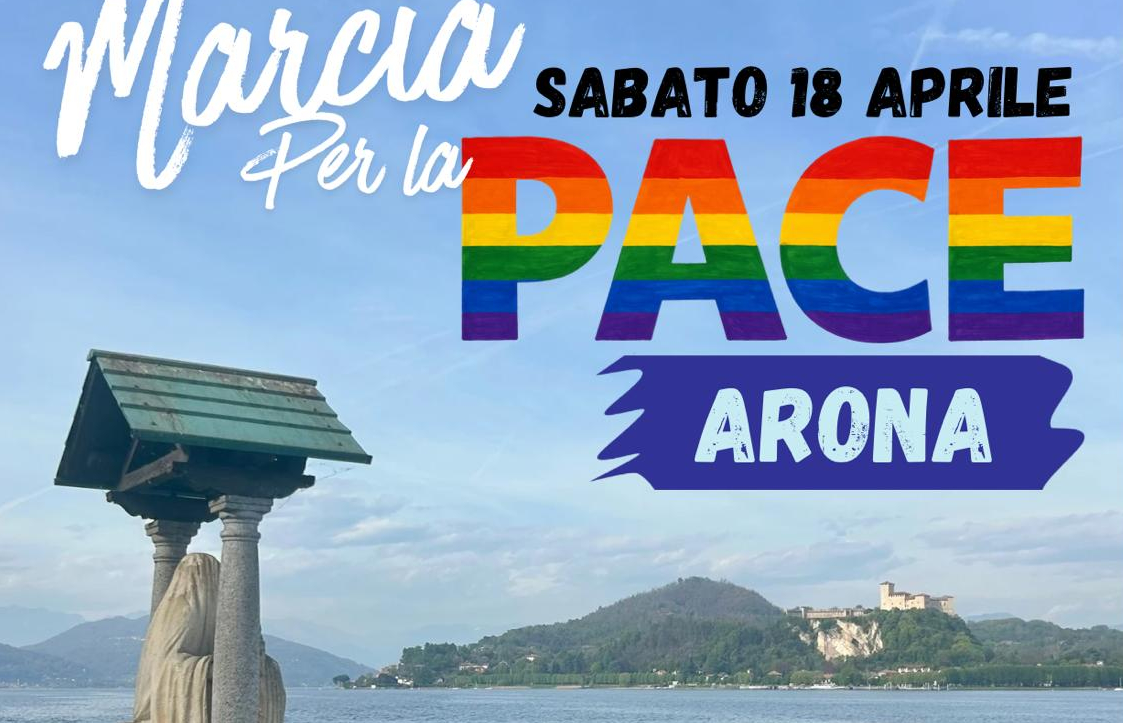 Arona, marcia per la pace lungo le vie della città: appuntamento sabato 18 aprile