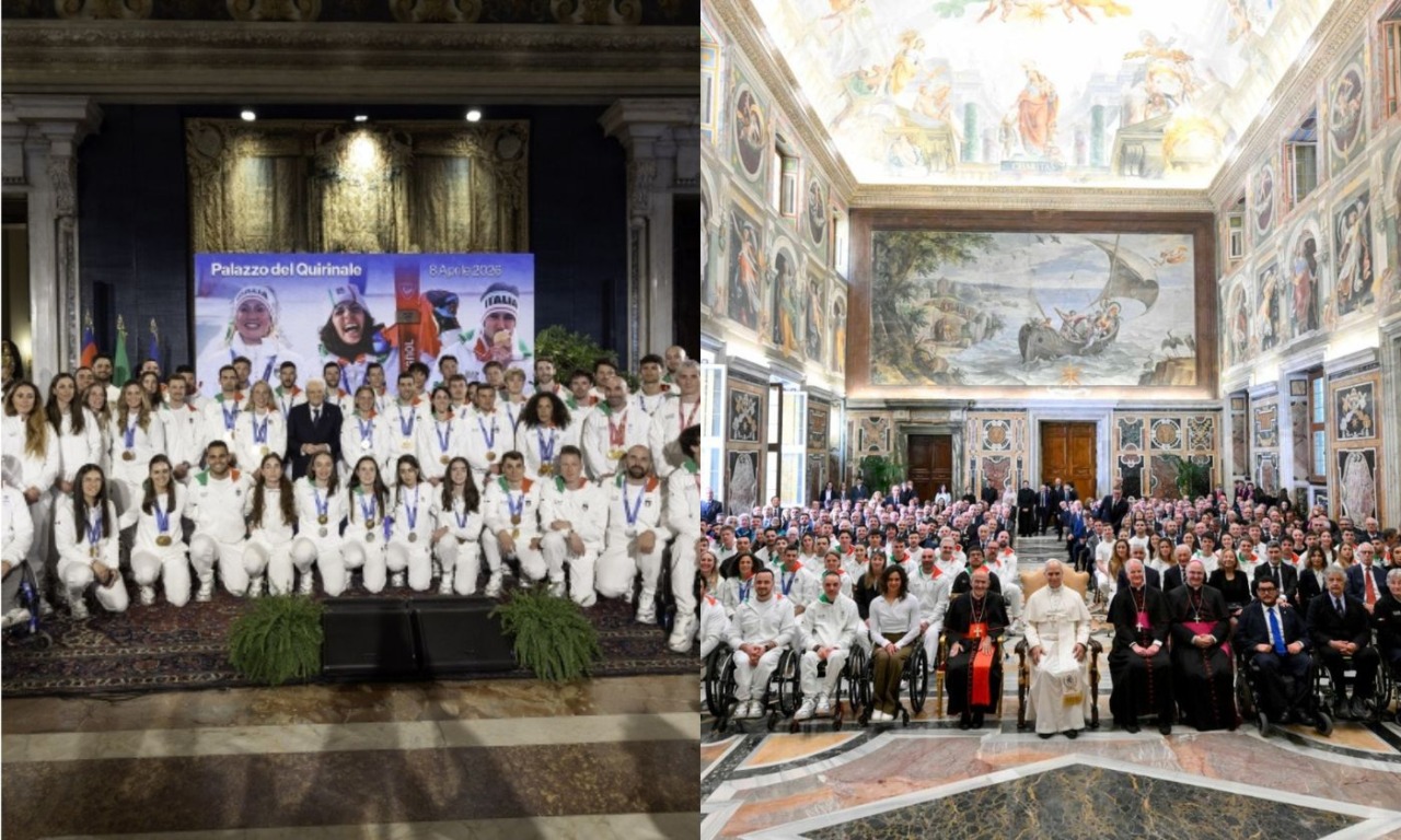 Atleti e atlete di Olimpiadi e Paralimpiadi di Milano-Cortina 2026 ricevuti dal Presidente Mattarella e da Papa Leone XIV