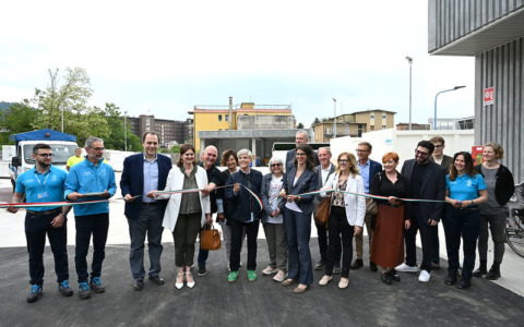 Brescia: taglio del nastro per il nuovo Centro di Raccolta di via Pertusati