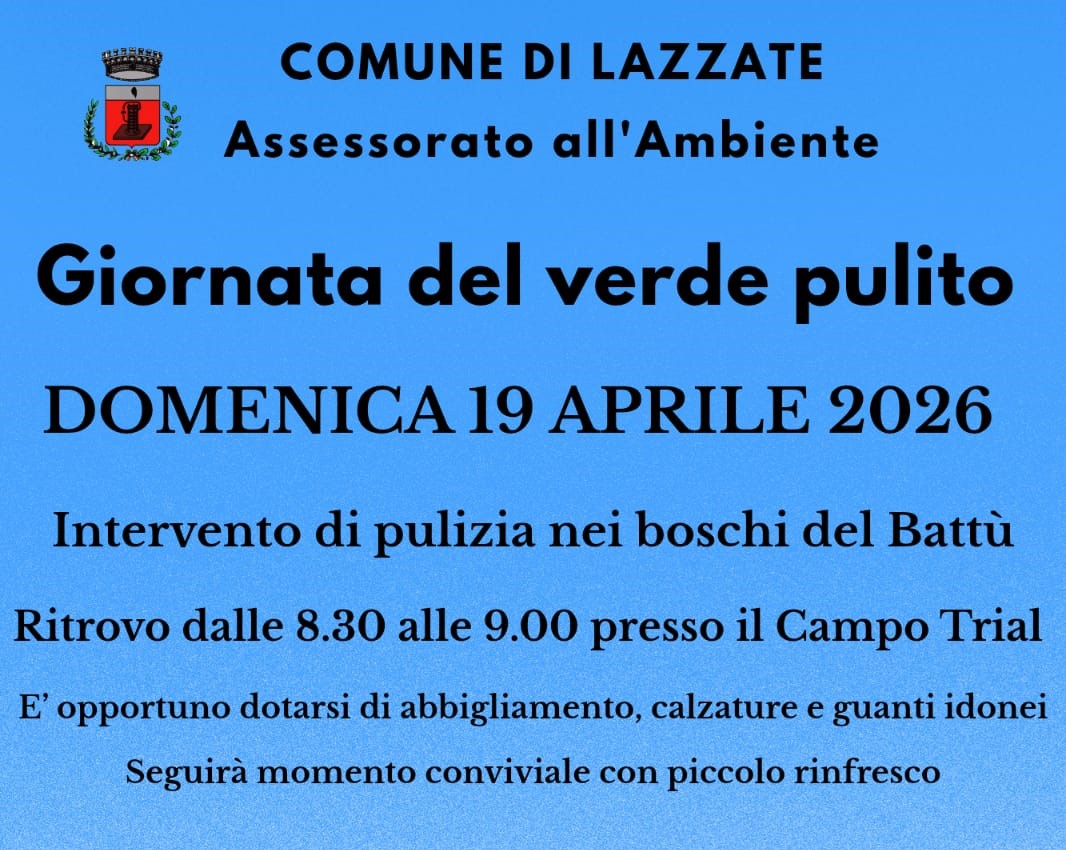 Giornata del verde pulito appuntamento domenica