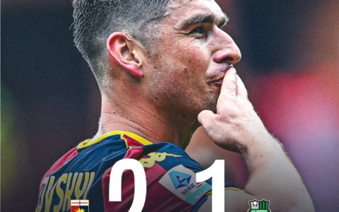 Il Genoa vede la salvezza: battuto il Sassuolo tra gol e tensioni