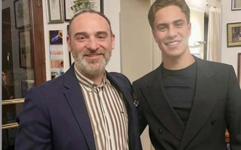 Kenan Yildiz a Castellamonte: cena al ristorante Tre Re e foto con i tifosi