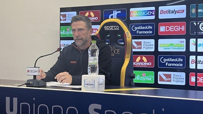 Lecce, Di Francesco: “Servono equilibrio e compattezza”