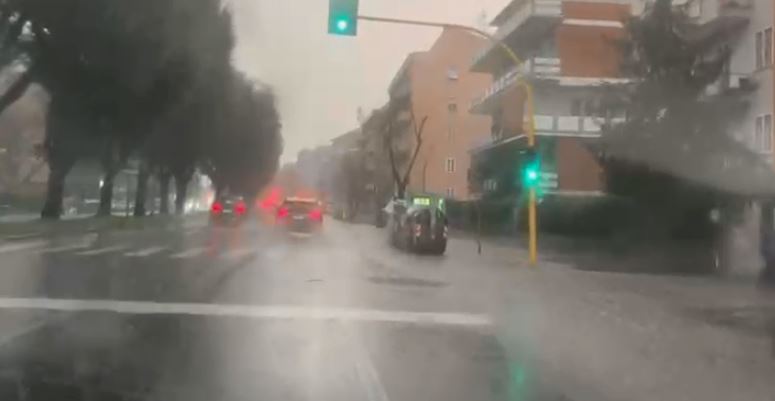 Maltempo nella Capitale, alberi caduti e strade allagate