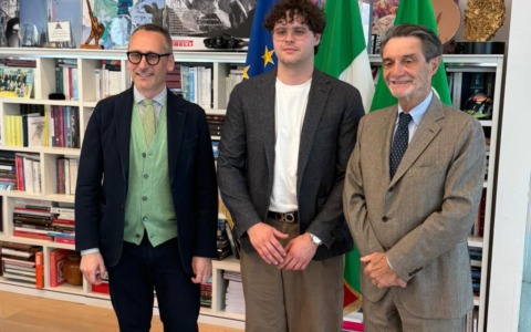 Matteo Canzi, campione di Masterchef, accolto in Regione Lombardia